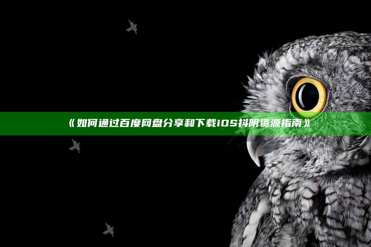 如何通过百度网盘分享和下载iOS抖阴资源指南》